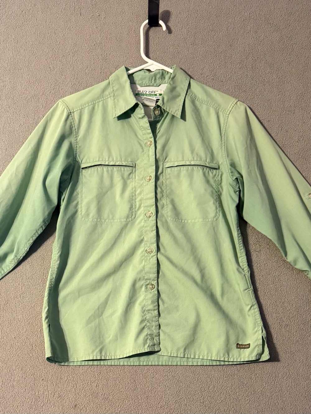 Exofficio Light Green Utility Shirt Jacket